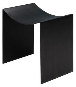 Scaunel negru, din metal, Maniak