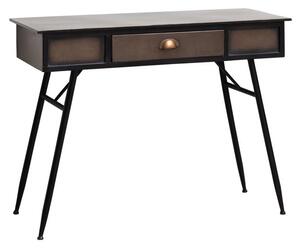 Consola din metal, cu sertar, aspect vintage, Barrow