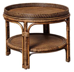 Masuta de cafea, rotunda, din rattan, Veracruz