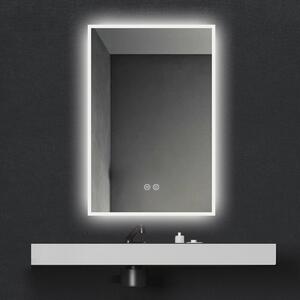 Oglinda Fluminia, Siza-90, dreptunghiulara, iluminare LED și dezaburire, 3 culori