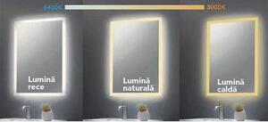 Oglindă, Fluminia, Gold-Lady-60, rotundă, cu iluminare LED și dezaburire, ramă aurie
