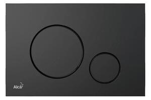 Set complet vas WC suspendat, Fluminia, Paris negru, cu rezervor Alca si clapeta M678 neagra