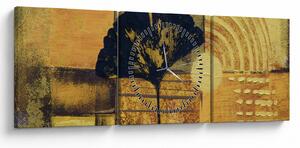 Tablou - Frunza ginkgo (cu ceas) (90x30 cm)