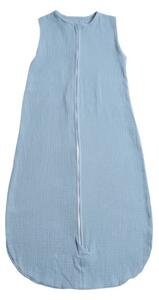 Sac de dormit de vara pentru copii din muselina dubla 18-36 luni Kidizi jeans, bumbac 100%, 0.3 tog