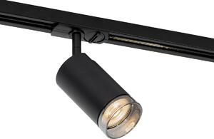 Spotlight modern cu inel fumuriu pentru sistem de șine monofazate GU10 50mm - Iconic Jeana