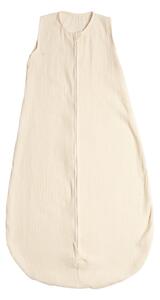 Sac de dormit de vara pentru copii din muselina dubla 18-36 luni Kidizi ivory, bumbac 100%, 0.3 tog