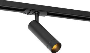 Spotlight modern negru pentru sistem de șină 35mm monofazat - Iconic Jeana Luxe