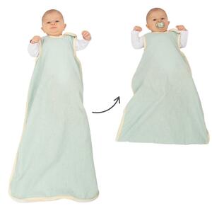 Sac de dormit de vara pentru copii din in 0-24 luni Kidizi Inny, 0.5 tog, model ajustabil