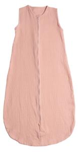 Sac de dormit de vara pentru copii din muselina dubla 18-36 luni Kidizi rosa, bumbac 100%, 0.3 tog