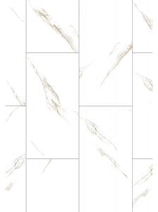 Mexen River White probă de panouri vinilice SPC 6,5 mm, substrat IXPE 1,5 mm, 4 V-Fugă, Jazz White - F1150-S
