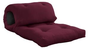 Saltea futon burgundy 70x200 cm Wrap Bordeaux/Dark Grey – Karup Design
