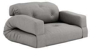 Canapea gri extensibilă 140 cm Hippo - Karup Design