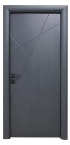 Ușă interior Arta Zeus 65 Cu Toc Semirotund Nuc 206 PVC 700 Stânga