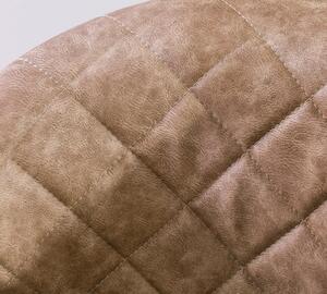 Scaun de birou tapitat cu piele ecologica, Relax Brown, l61xA54xH88-95 cm