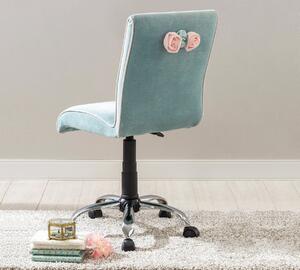 Scaun de birou pentru copii, tapitat cu stofa Summer Mint, l56xA60xH86-96 cm