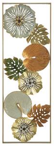 Decoratiune metalica de perete Leaf-A Multicolor, l31,5xA3xH90 cm