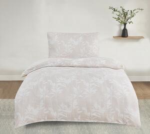 Lenjerie de pat Jacquard Alabama bej , 140 x 200cm, 70 x 90 cm