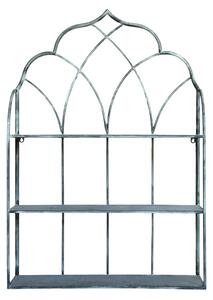 Etajera de perete din metal, cu 3 sertare, aspect vintage