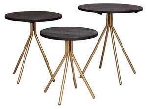 Set 3 masute laterale din lemn de mango, Supremes