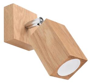 Spot de perete KEKE 1xGU10/40W/230V stejar Sollux SL.1035