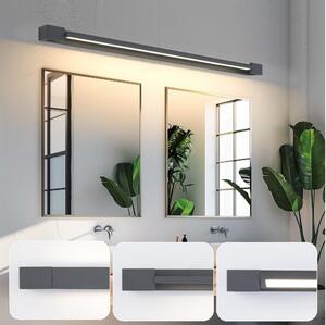 Brilagi-LED Lumină LED pentru oglindă de baie AQUA LINE, 36 W, 230 V, 120 cm, IP44, antracit