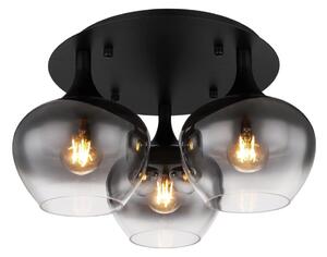Lustră aplicată MAXY 3xE27/40W/230V negru Globo 15548-3D