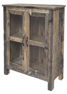 Vitrina din lemn reciclat, cu aspect vintage, Grimaud -Tria