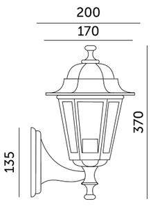 Aplică de exterior 1xE27/60W/230V IP44 alb