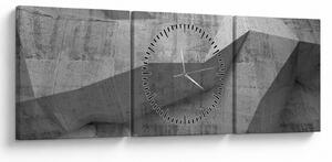 Tablou - 3D zid (cu ceas) (90x30 cm)