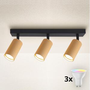 Brilagi - Spot LED RGBW dimabil SELE MODERN 3xGU10/4,8W/230V auriu