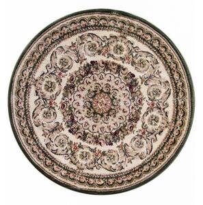 Model Lotos 539 130, Covor Rotund, Crem Verde Rotund, 100 x 100, Verde