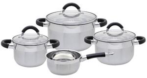 Elo 50904 Set de 4 oale de bază din oțelinoxidabil Black Steam