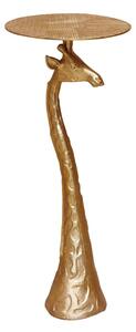 Masuta laterala, din metal si aluminiu, gold Giraffe