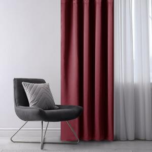Restilo Draperie Blackout Oxford Pleat vișinie, 140 x 245 cm