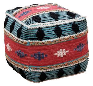 Puf multicolor, din bumbac si polistiren, Mariachi