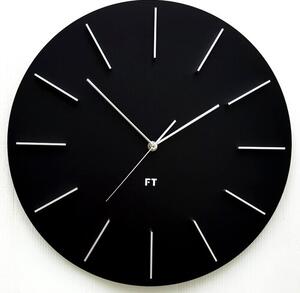 Ceas de perete design Future Time FT2010BK Round black, diametru 40 cm