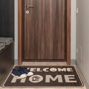 Covor Intrare, Model 19159 91 Flex Antiderapant, Maro 50 x 80 cm Gri, Dreptunghi, 50x80