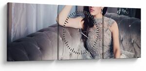 Tablou - Glamour (cu ceas) (90x30 cm)