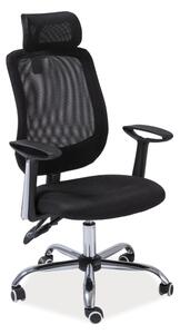 Scaun de birou negru FLEXISEAT Q-118