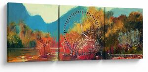 Tablou - Culorile toamnei (cu ceas) (90x30 cm)