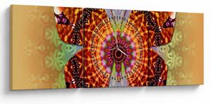 Tablou - Fluture etno (cu ceas) (90x30 cm)