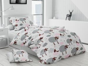 Lenjerie de pat din bumbac Culoare gri, DARWIN + husa de perna 40 x 40 cm Dimensiune lenjerie de pat: 70 x 90 cm | 140 x 200 cm