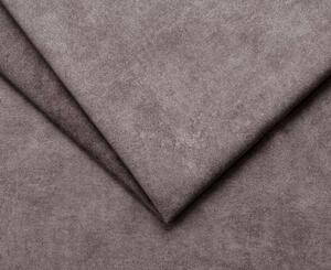 Coltar TIGA, sezlong stanga, stofa catifelata maro - Whisper 5, 286x13