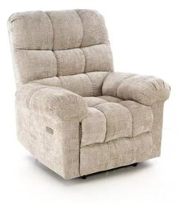 Fotoliu recliner AMORE, bej, stofa, 105x100x86 cm