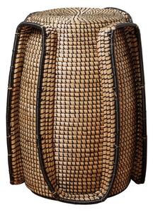Taburet, din seagrass si metal, Quadrumac