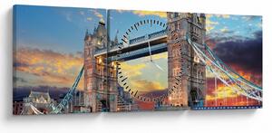 Tablou - Tower Bridge, Londra, Anglia (cu ceas) (90x30 cm)