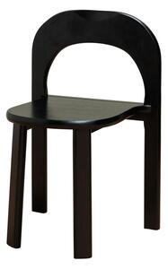 Scaun dining, negru, din lemn de fag, Mostar