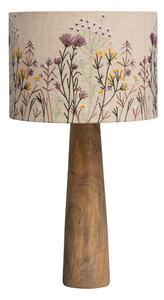 Lampa de masa ,cu flori brodate, "Wildflower"