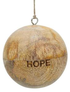 Glob din lemn natural de mango HOPE