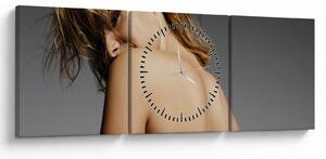 Tablou - Imaginea unei femei care face baie (cu ceas) (90x30 cm)